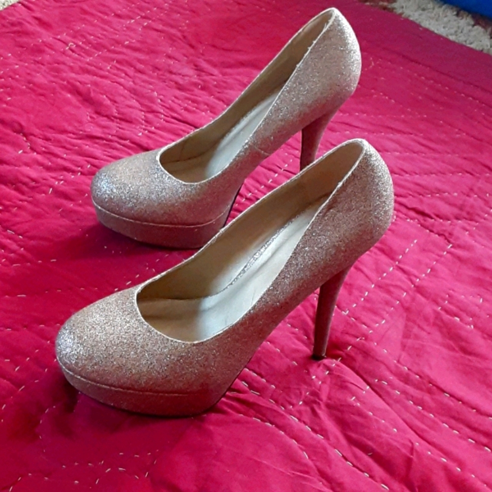Glamorous Gold Dust Heels